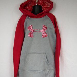 Under Armour | Hoodie | Youth Medium | Red & Silver